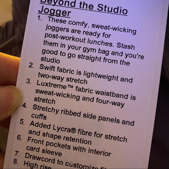 RARE NWT Lululemon Beyond the Studio Jogger - Picture 7 of 8
